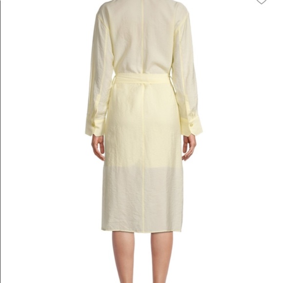 Belted Button Down Dress in Sun Creme - Picture 9 of 9